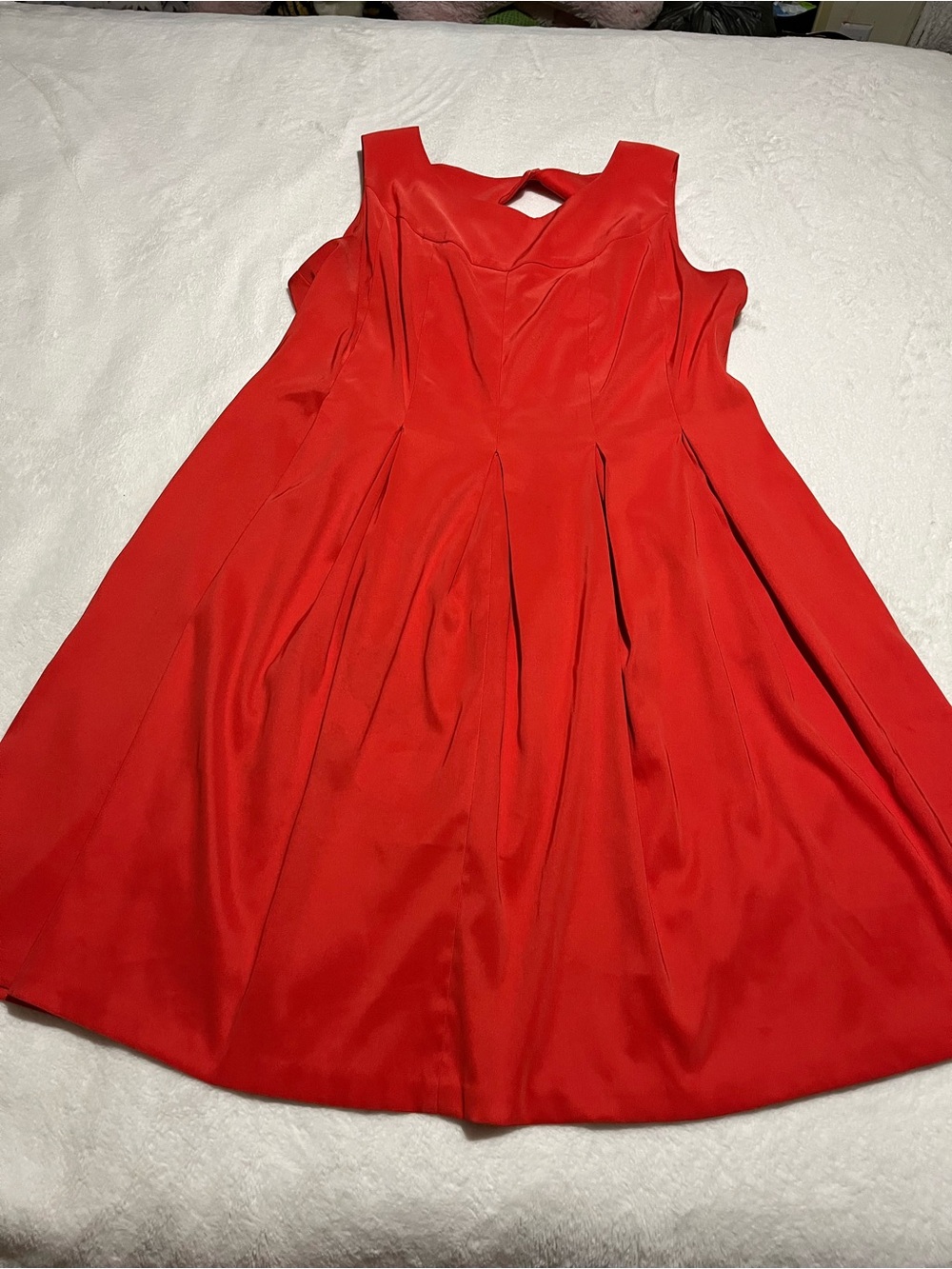 AGB Classic Red Fit-and-Flare Dress